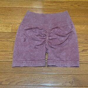Amazon Pink Athletic Shorts with Wide Waistband